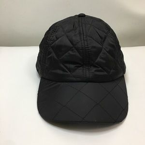 Black Quilted Womens Ball Cap OSFM